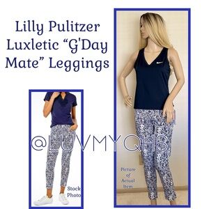 LillyPulitzer Luxletic G'Day Mate Corso Pants Leggings
